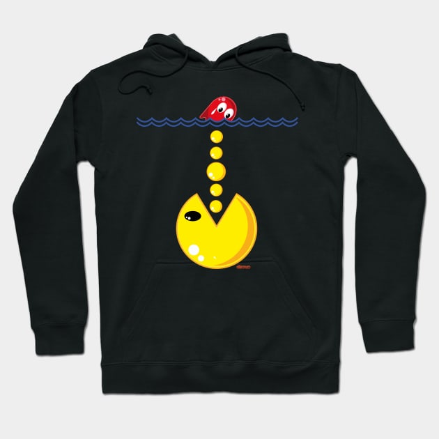 Pacman-Jaws Hoodie by eltronco